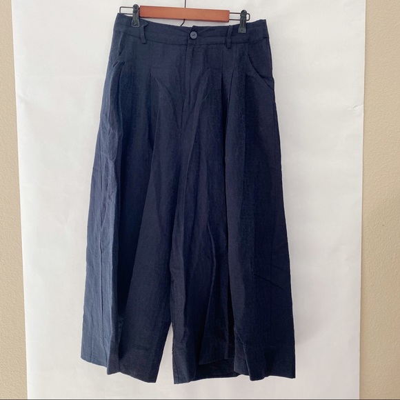 Culottes/Wide Leg Navy - Picture 3 of 4